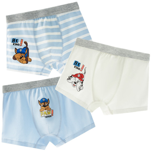Wangwang Children's Underwear Pure Cotton Boys' Boxer Shorts 3-Pack Baby Boxers Small Children's Underpants 