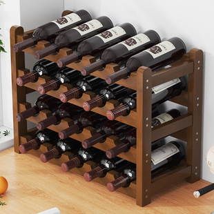 Wine Rack creative decoration wine bottle rack wine cabinet lattice rack multi-layer wine rack wine grid shelf household