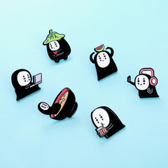 Second-generation animation and film peripheral alloy brooches Japanese cartoon character animation badges clothing bags and hat accessories