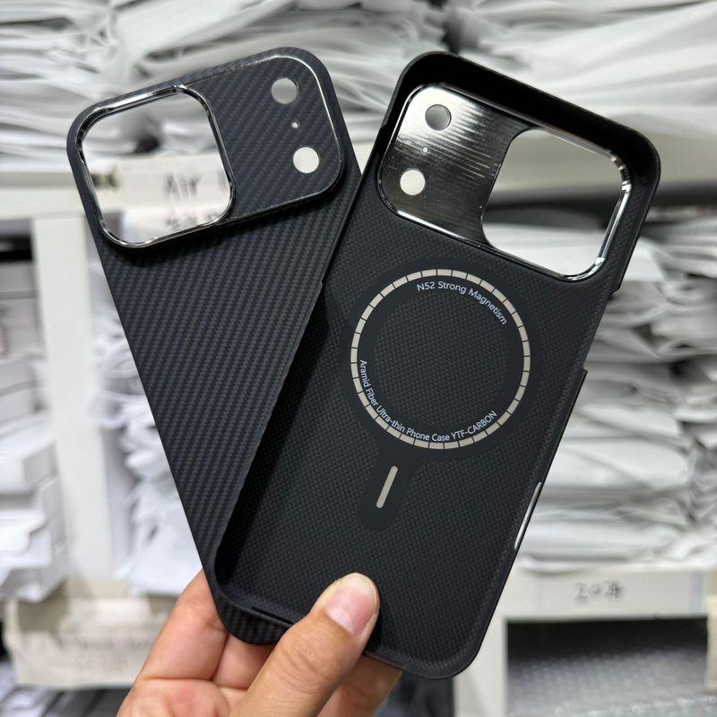 适用于苹果17promax手机壳凯夫拉iPhone17pro芳纶纤维磁吸保护套|undefined