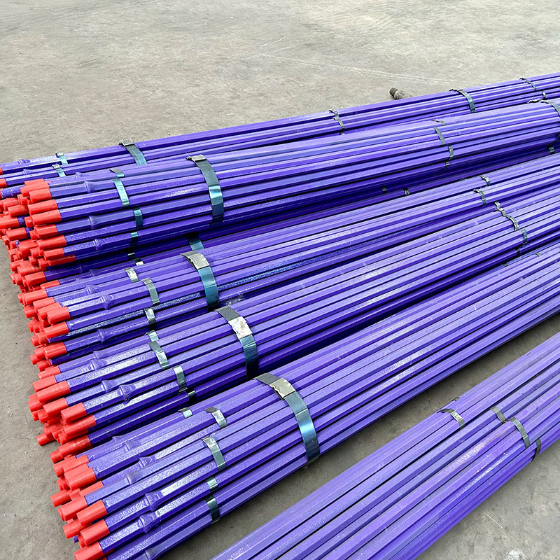 Mina varilla de perforación de alta calidad B22 varilla de perforación de roca varilla de perforación hexagonal tubo de perforación de aire hueco Túnel de perforación de roca varilla de perforación de aire