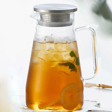 可明火加热茶具高硼硅玻璃茶壶不锈钢泡茶器耐热冰扎壶泡茶三角壶
