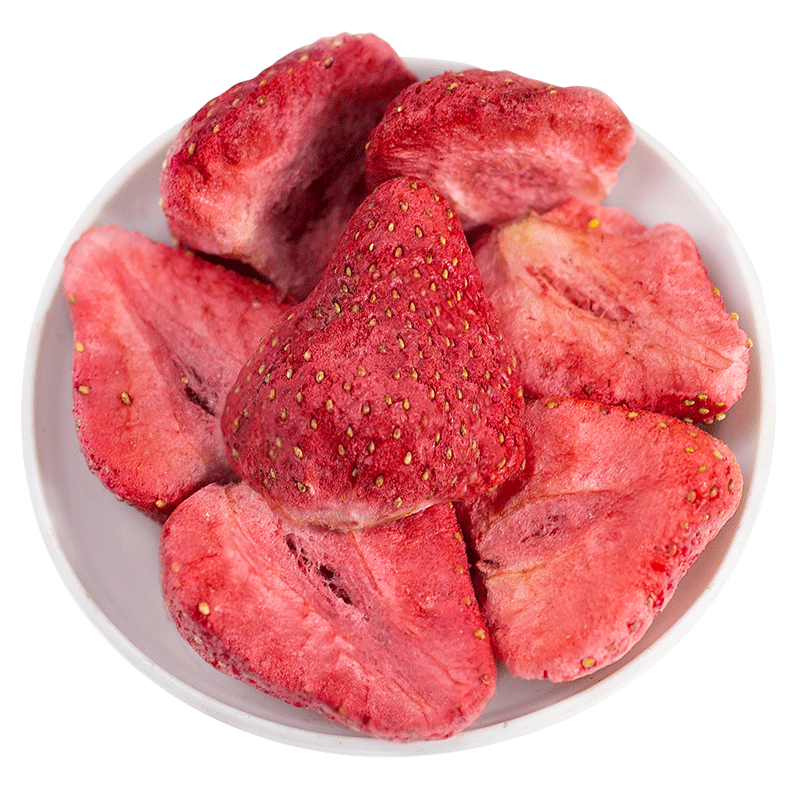 동결건조 딸기 반개 100g*1봉 [오리지널맛, 약산성, 살짝 바삭함]