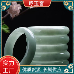 翡翠玉の腕輪a商品の浅緑の花の腕輪貴州翠翡翠の腕輪は福祉玉の腕輪の卸売りを生放送します。