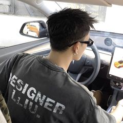 PLTH*アメリカンハイストリートオリジナルダメージレタープリントヘビーウェイト半袖スモールネックルーズカジュアル通気性Tシャツ男性用