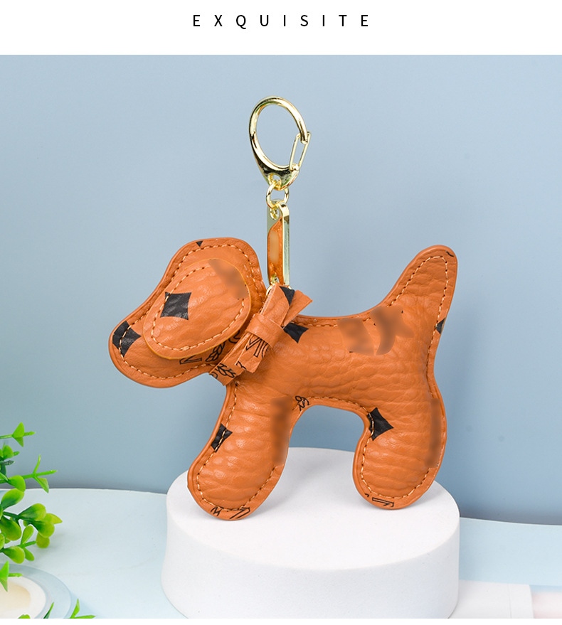 Cartoon Style Dog Metal Unisex Bag Pendant Keychain 1 Piece display picture 1