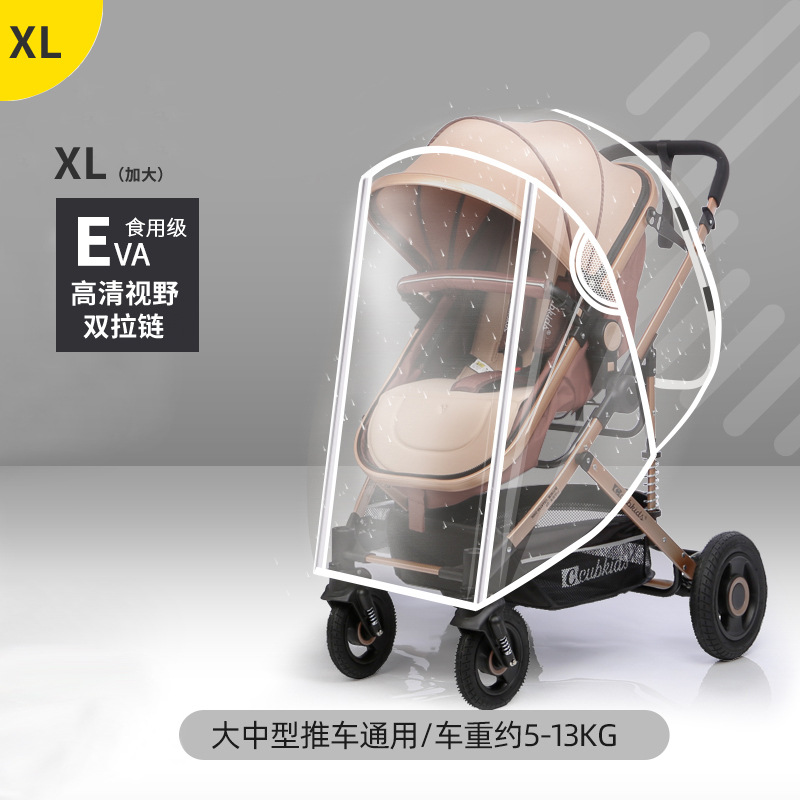 XL code-double zipper-white edge [EVA material]]