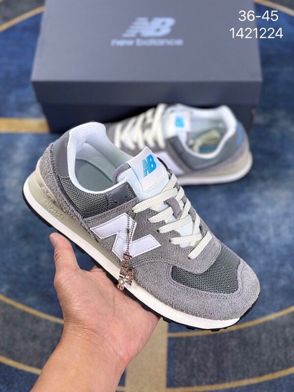 純原の新型NB574運動靴夏の通気性男女ランニングシューズ石島カップルカジュアル連名板靴|undefined
