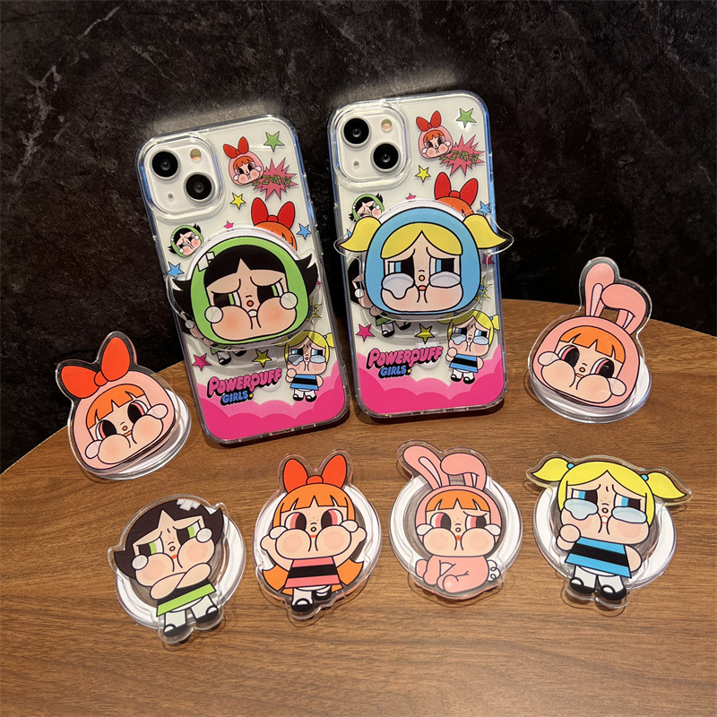 Aipoko Japanese and Korean Anime Flying Girl iPhone 15 Case Compatible with Apple 14 Magnetic 11 Stand 13