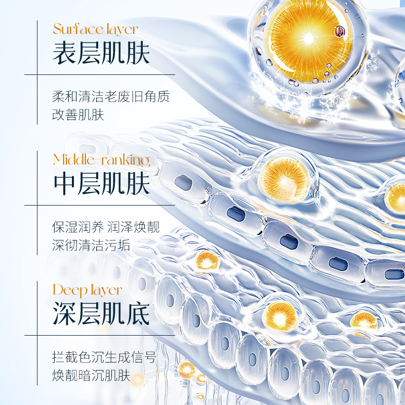 Lan Shi Zhe Nicotinamide Sprin Cleansing Lotion, loción de baño profunda para mejorar la belleza de la piel, hidratante y suavizado