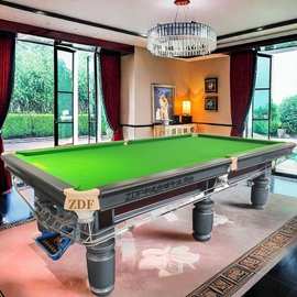 海南桌球厅球房台球室台球桌图片普宁ZDF球星台球桌山西台球桌子