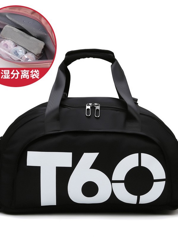 Bolsa de viaje deportiva con separación entre seco y húmedo, bolsa de yoga y fitness, bolsa de equipaje con logo personalizado para piscina con compartimento independiente para zapatos.