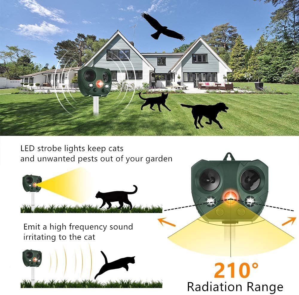 太阳能驱鼠器超声波动 物驱赶户外驱赶器