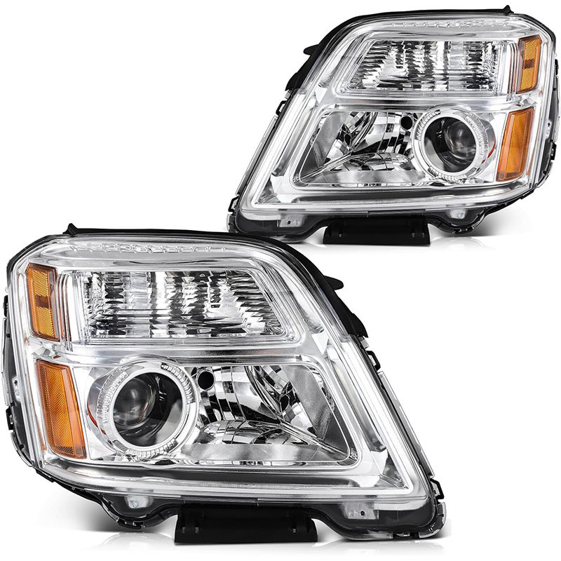 Aplicable a GMC 2010 - 2015 Terrain American Headlight semieconjunto de halógeno original chapado