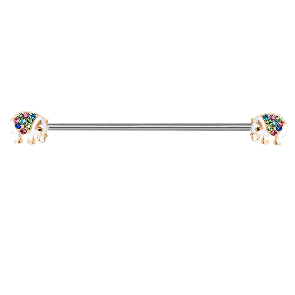16G labret stud size and finish detail