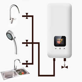 现货英文跨境出口220V即热式电热水器instant water heater