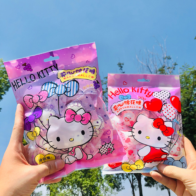 凯蒂猫HelloKitty水果味夹心棉花糖婚庆喜糖果儿童零食批发软糯