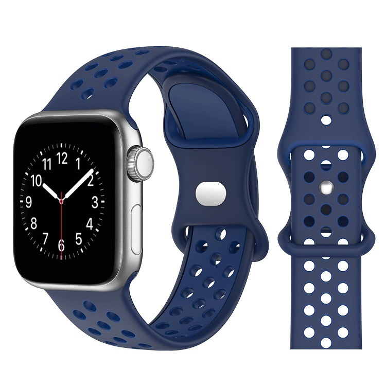 Apple, двухцветный силиконовый универсальный ремешок для часов