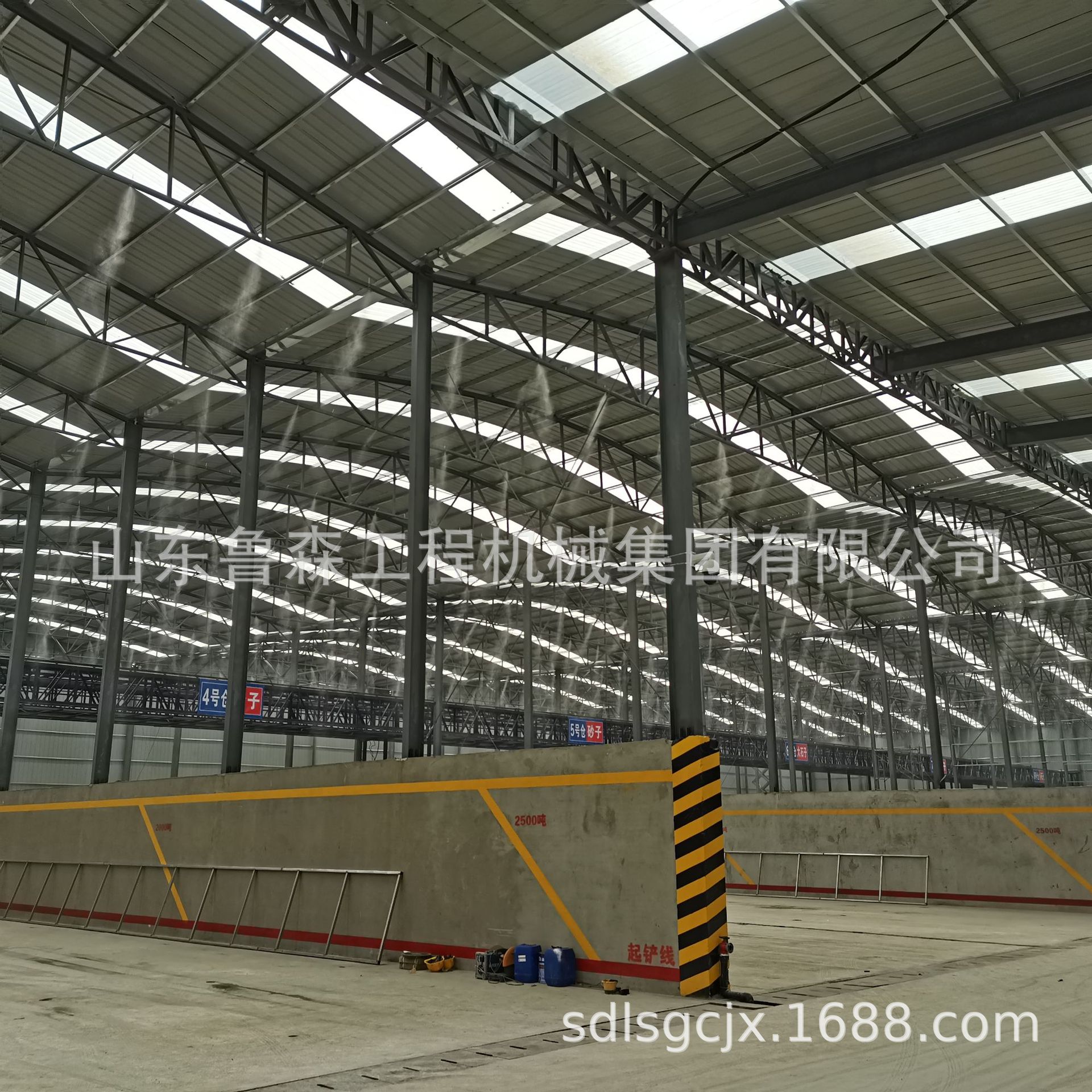 工厂车间降尘喷淋造雾机高压微雾全自动工地围挡喷淋设备