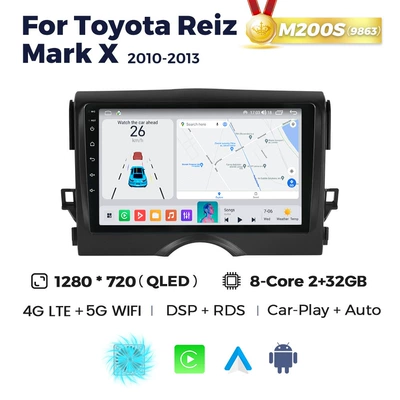 DVD Navigation Mark X 2010-2013 Toyota - m200s-232-eight-core-full-network-communication