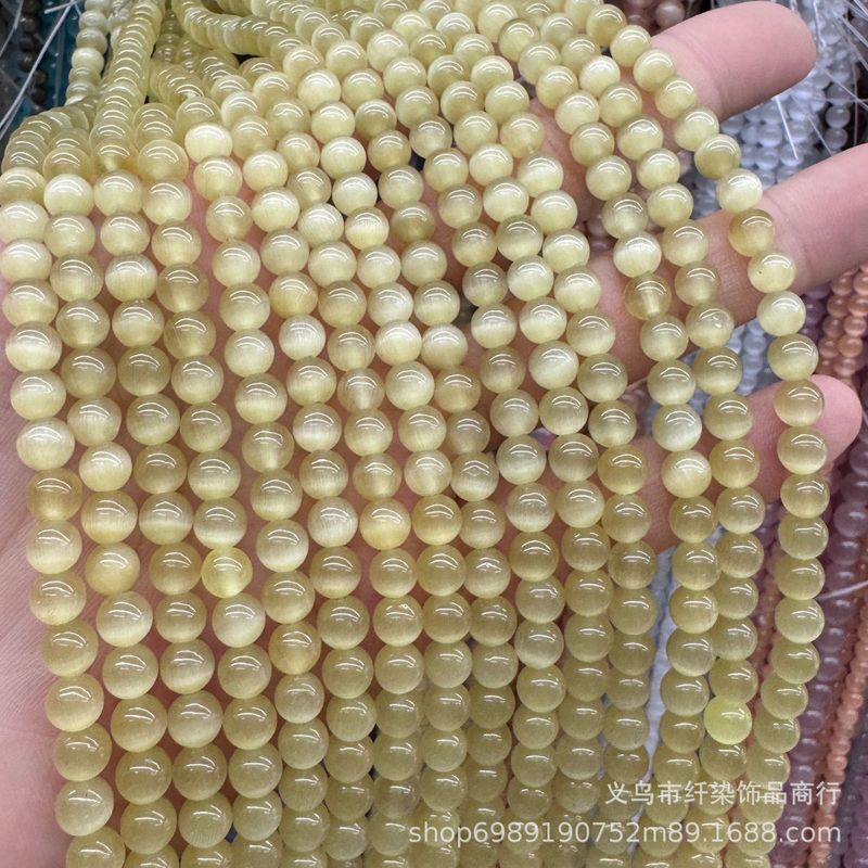 猫眼石圆珠 diy手串配饰散珠饰品配件手链项链材料猫眼石串珠批发|undefined