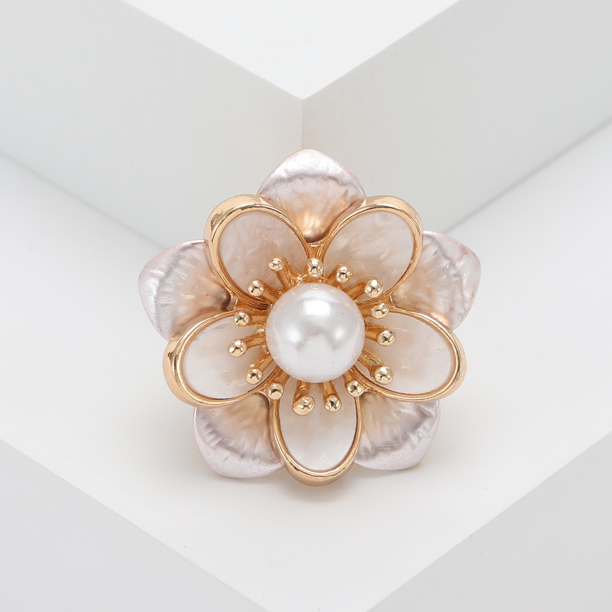 Korean Style Exquisite Simple Enamel Oil Dropping Camellia Brooch Alloy ins Style Jewelry Elegant Fashion Dress Pin