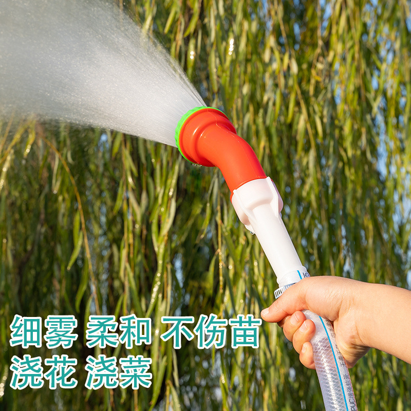 农用浇菜花洒喷头浇花浇水淋菜4分6分水泵塑料高压头家用菌菇喷头