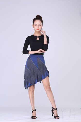 Latin dance skirt new tassel skirt sexy female adult practice clothing dance clothing spring autumn summer performance clothing