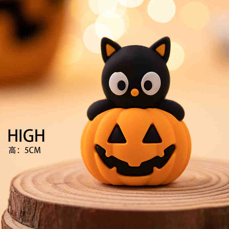 2025年ハロウィンパンダケーキデコレーションプラグイン、面白いカボチャと幽霊のパーティーフェスティバルハッピー装飾飾り|undefined