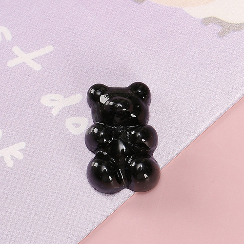 Transparent bear resin diy jewelry accessories materials stationery mobile phone case accessories headwear necklace pendant