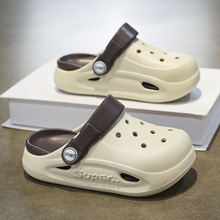 2025夏季新款洞洞鞋儿童男防滑软底凉鞋外穿中大童包头沙滩拖鞋女