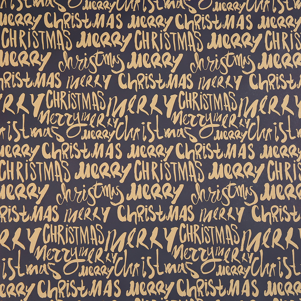 Nuevo papel de embalaje kraft de Navidad retro, papel de embalaje de regalo de nieve de alce, papel de embalaje de Nochebuena