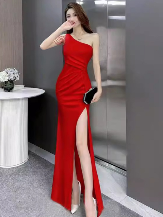 White sexy evening dress