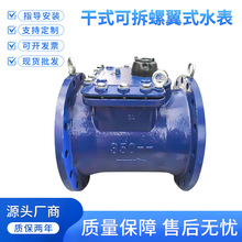 法兰大口径dn350dn400自来水厂 LXLC-300E干式可拆螺翼式冷水表