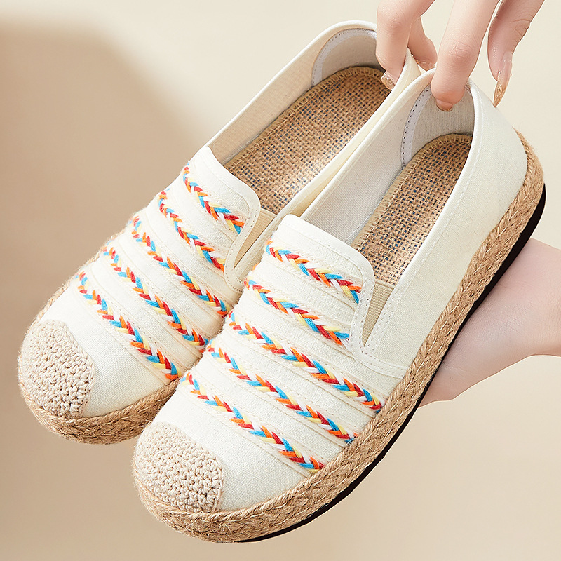 Zapatos de mujer spring casual nuevo pedale de mediana edad zapatos de madres de poliuretano suela suave no se cansa zapatos de pie único