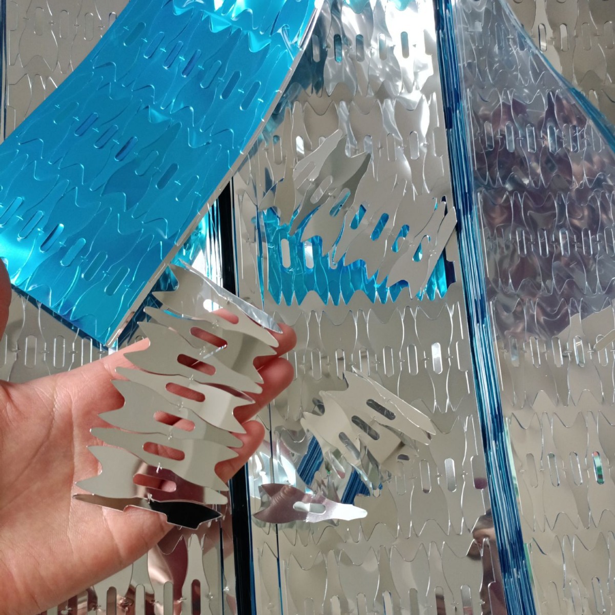 供应银色PET反光片  玩具化妆瓶装饰镜片 镜面反光片