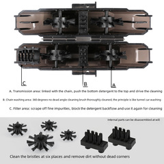 Bike Chain Cleaner Mountain Bike Chain Cleaning Brush Tool Bike Maintenance Tool Convenient Cleaning Set
