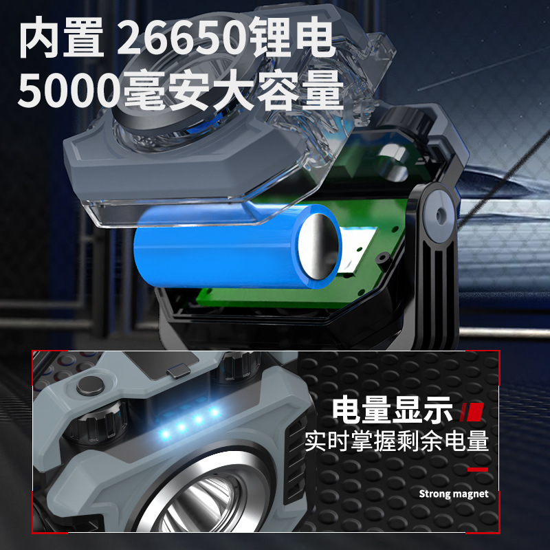 跨境户外强光工作灯露营灯高亮移动便携强续航充电磁吸汽车维修灯