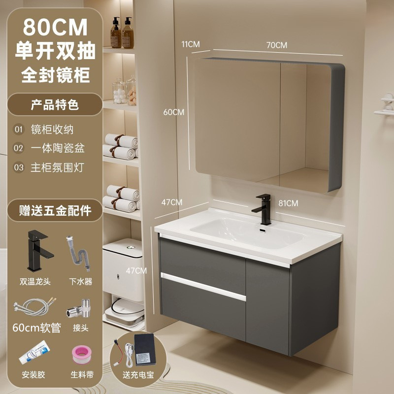 gabinete de baño de aluminio espacio lavabo cerámico de mano lavabo gabinete combinado lavabo lavabo lavabo