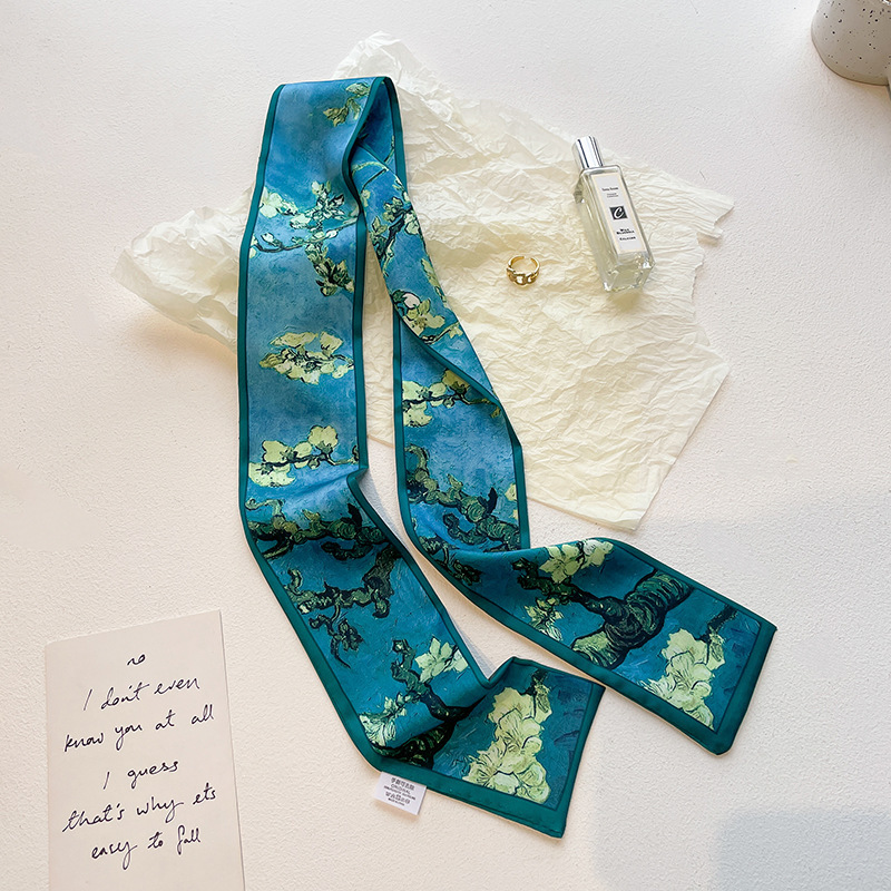 莫奈花園油絵シリーズのシルクタオルはフランスの文芸に縛られています。