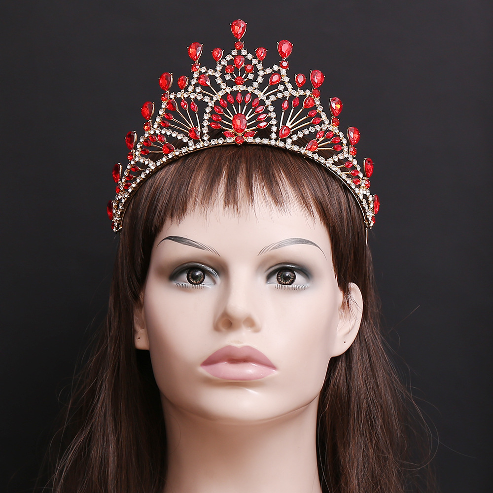 400g Weight Crown Hair Accessories Type Rhinestones Inlay Material 1 Piece Quantity Wedding, Birthday, Festival Occasion Alloy Material Crown, Knot Pattern All Seasons Season Women's Gender Plating Design Retro, Bridal, Shiny Style Gold Color Retro Bridal Shiny Women's Crown Knot Alloy Plating Rhinestones Crown 9