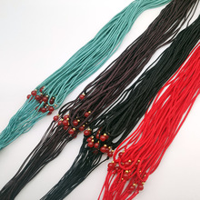 吊坠绳可调节细绳吊坠挂绳玉绳手工编织水晶挂件朱砂饰品挂绳批发