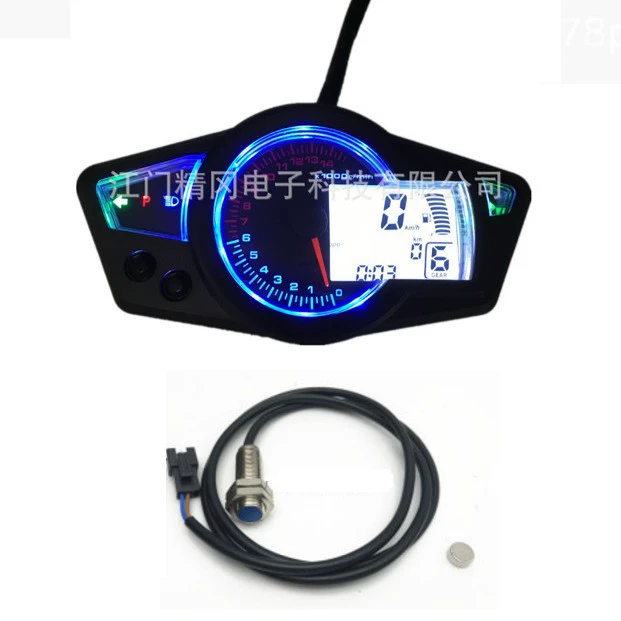 Модификация мотоцикла ЖК-цифровой стол 14 скоростей с сигнализацией сбоя температуры воды скорости пробега шестерни