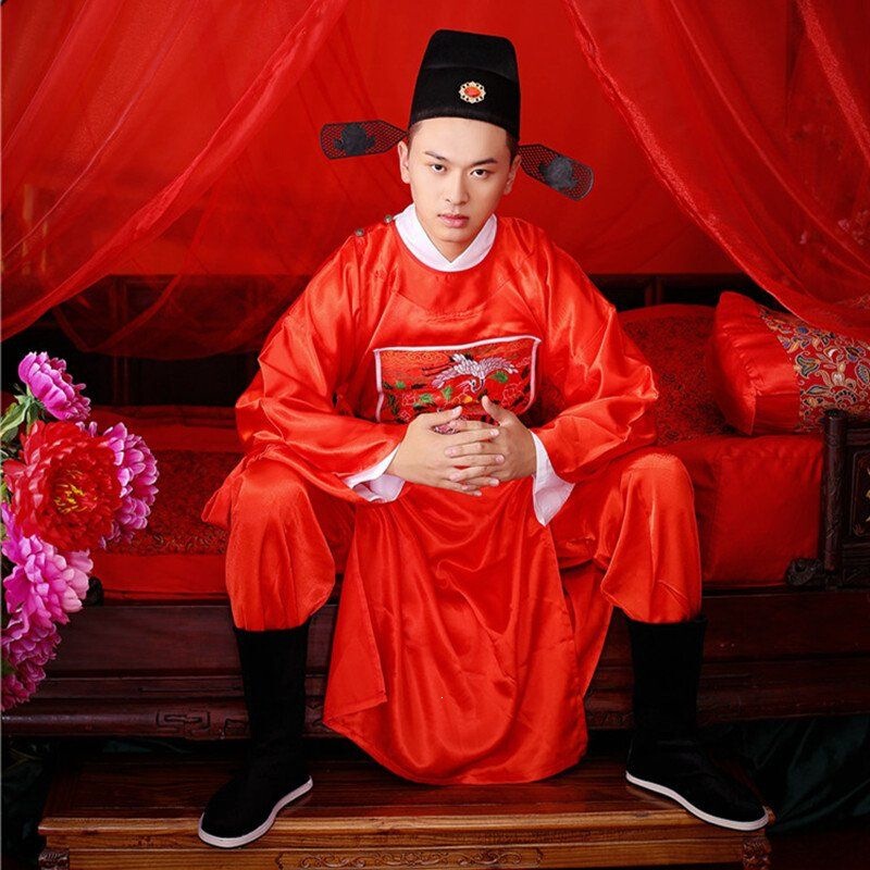 Ming Dynasty Official Clothing, Ming Dynasty Official Attire, Male Court Official Ancient Costume, Minister, County Official, Hanfu, Male Costume for Performance