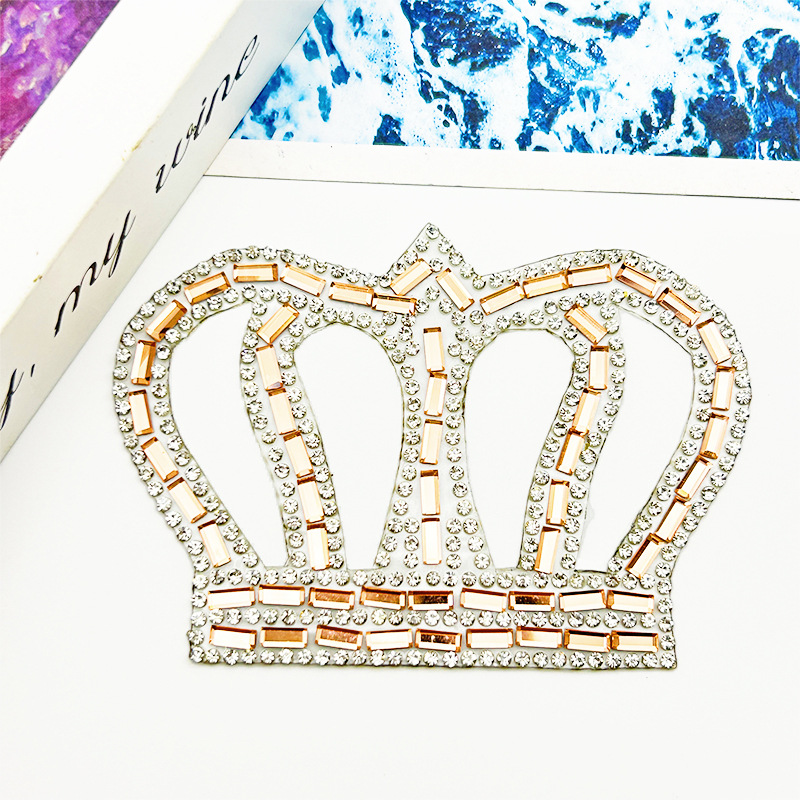 Joyas de diamante de corona accesorios de ropa parche autoadhesivo zapatos sombreros diamante de cristal DiDi joyas de decoración diamante