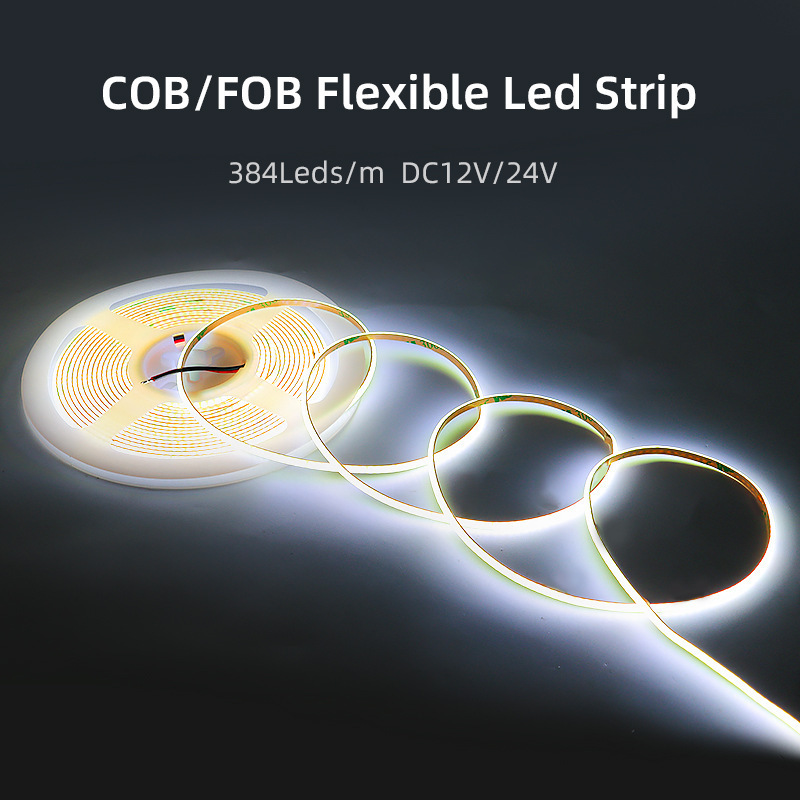 狭板バージョン 3mmCOB ライトストリップ 3mm 超薄型 LED 低電圧 24v12V 自己粘着タッチモデルリニアソフトストリップライト|undefined