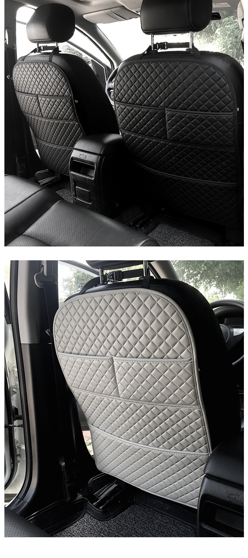 Car Seat Rear Anti-Kick Mat, Seat Back Anti-Kick Pad, Child Rear Seat Protection Mat, In-Car Anti-Dirt Protective Mat