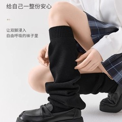 小腿袜子女大象袜日系可爱堆堆袜女士长筒袜搭配小皮鞋长袜潮
