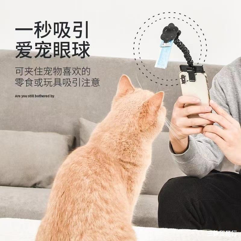 New pet photo cat dog watch lens teddy camera toy mobile phone camera stand selfie clip supplies