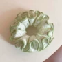 波点双层甜美绿色发绳
